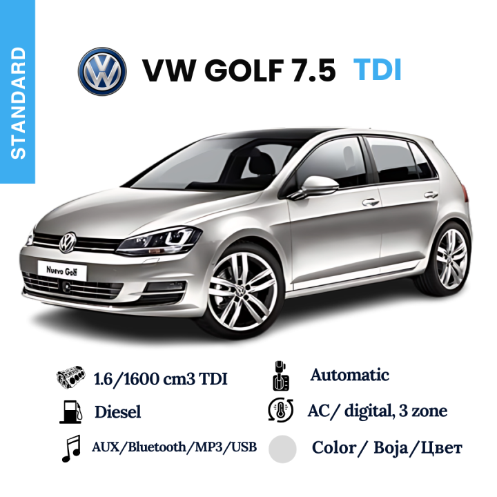 VW GOLF VII -DSG- Grey diesel